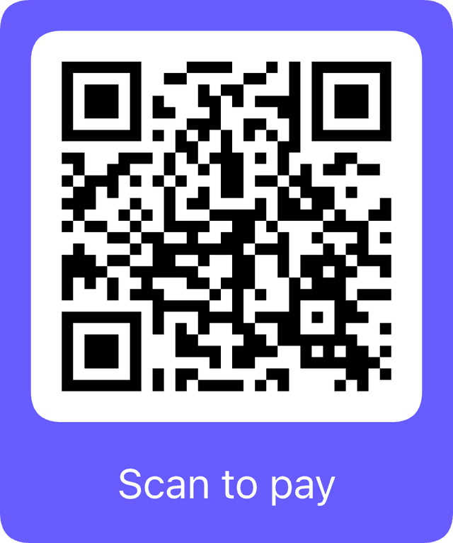 Stripe checkout QR code for Rain Poncho PLZ